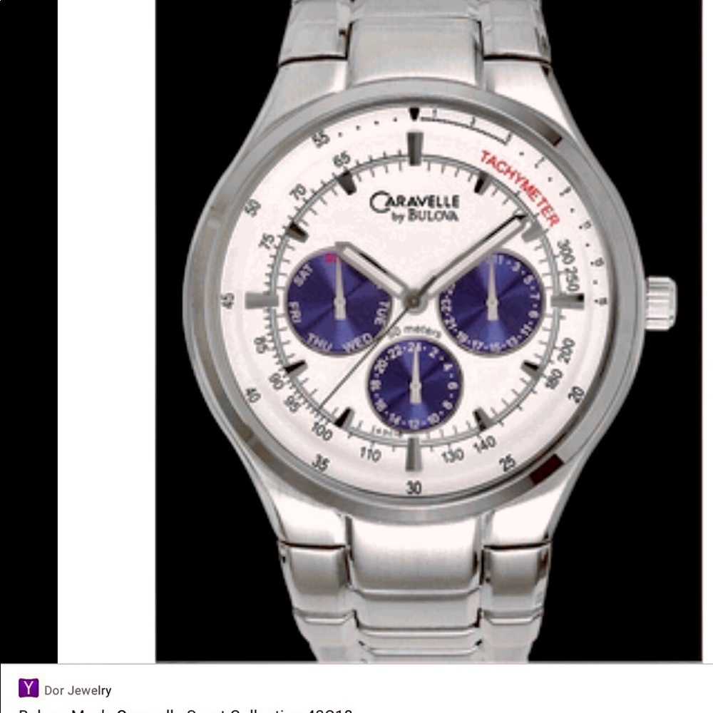Caravelle by Bulova 43C18 bracelet white watch